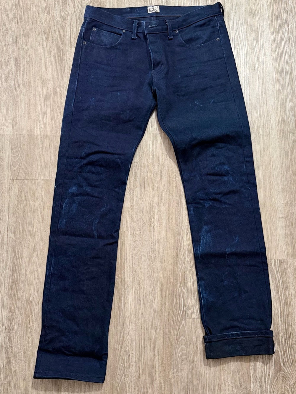 Naked & Famous Elephant 4 Skinny Guy Selvedge Jeans Men’s 36 Indigo Denim